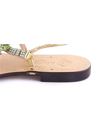 Sandali capresi con gioiello Swarovski Da Costanzo | S3328BIANCO